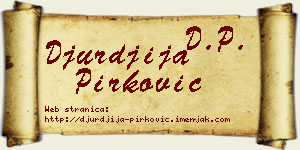Đurđija Pirković vizit kartica